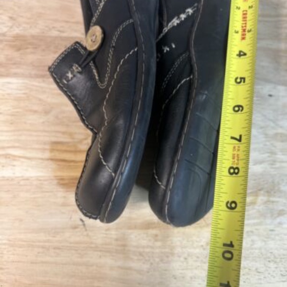 CLARKS BENDABLES WOMEN'S SIZE 8M BLACK SLIP ON LOAFER *read* - Picture 4 of 9